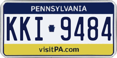 PA license plate KKI9484