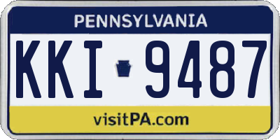 PA license plate KKI9487