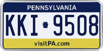 PA license plate KKI9508