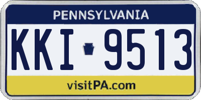 PA license plate KKI9513