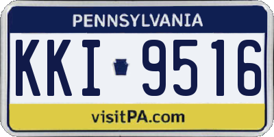 PA license plate KKI9516
