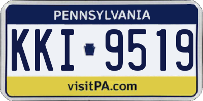 PA license plate KKI9519