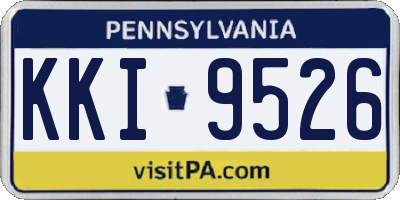 PA license plate KKI9526