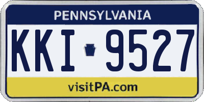 PA license plate KKI9527