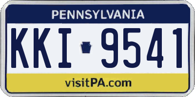 PA license plate KKI9541