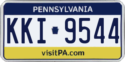 PA license plate KKI9544