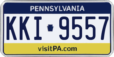 PA license plate KKI9557