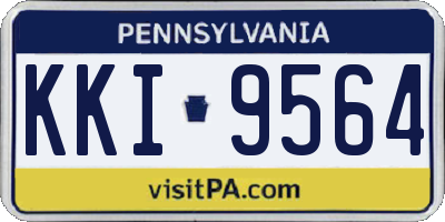 PA license plate KKI9564