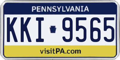 PA license plate KKI9565