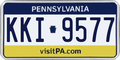 PA license plate KKI9577