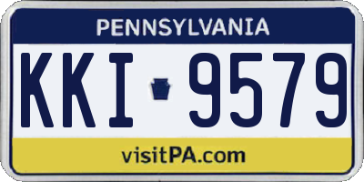 PA license plate KKI9579