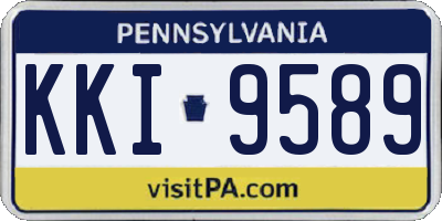 PA license plate KKI9589