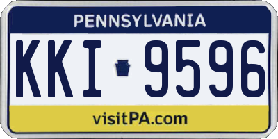 PA license plate KKI9596