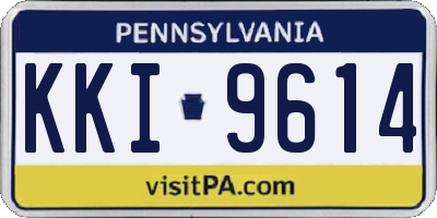 PA license plate KKI9614