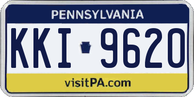 PA license plate KKI9620