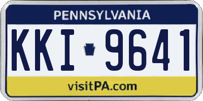 PA license plate KKI9641