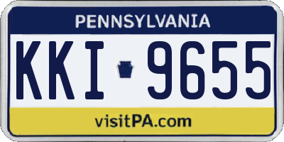 PA license plate KKI9655
