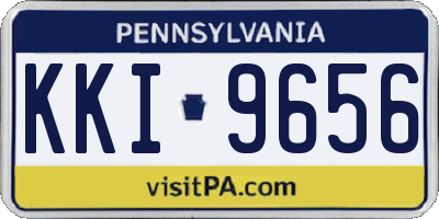 PA license plate KKI9656