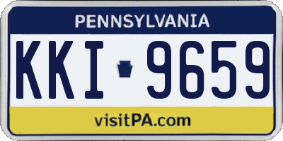 PA license plate KKI9659