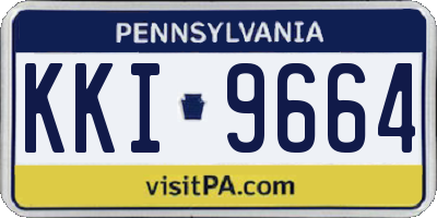 PA license plate KKI9664