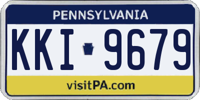 PA license plate KKI9679