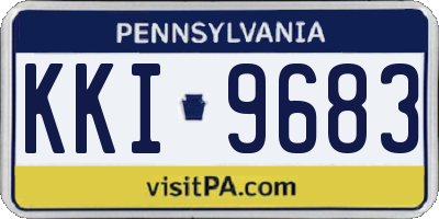 PA license plate KKI9683