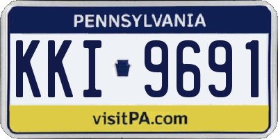 PA license plate KKI9691