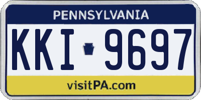 PA license plate KKI9697