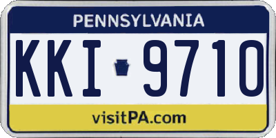 PA license plate KKI9710