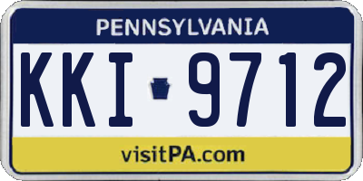 PA license plate KKI9712