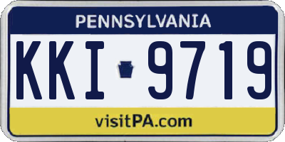 PA license plate KKI9719