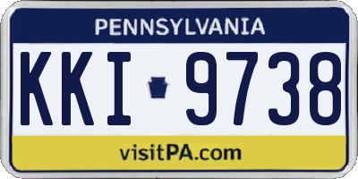 PA license plate KKI9738