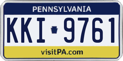 PA license plate KKI9761