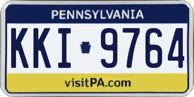 PA license plate KKI9764