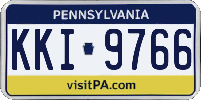 PA license plate KKI9766