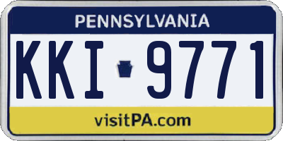 PA license plate KKI9771
