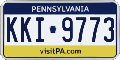 PA license plate KKI9773