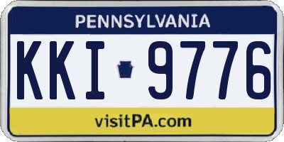 PA license plate KKI9776