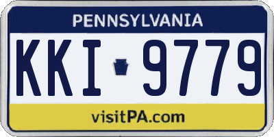 PA license plate KKI9779