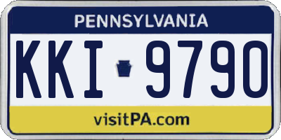 PA license plate KKI9790
