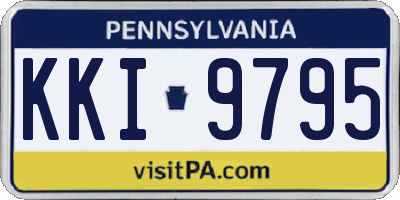 PA license plate KKI9795