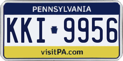 PA license plate KKI9956