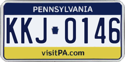 PA license plate KKJ0146