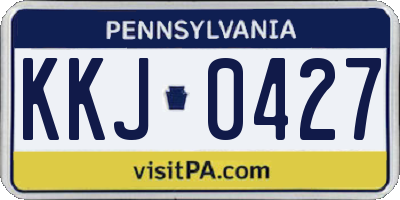 PA license plate KKJ0427