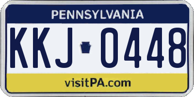 PA license plate KKJ0448
