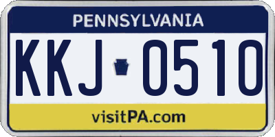 PA license plate KKJ0510
