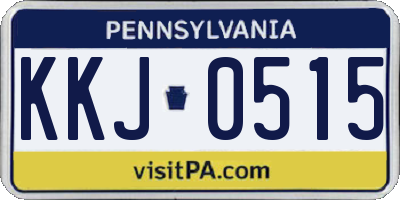 PA license plate KKJ0515