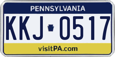PA license plate KKJ0517