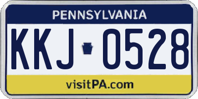 PA license plate KKJ0528