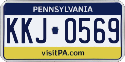 PA license plate KKJ0569